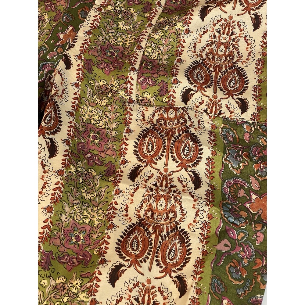 Zara Multicolor Floral Patchwork Printed Wide Leg… - image 6